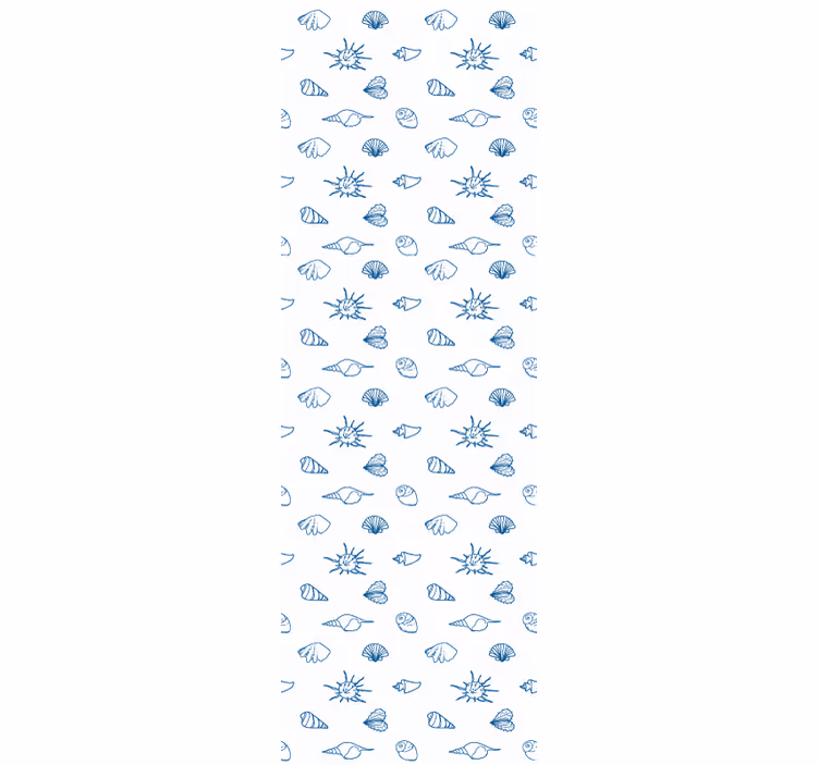 Merihenkinen sketsi-aihe kalastus tapetti - Tenstickers