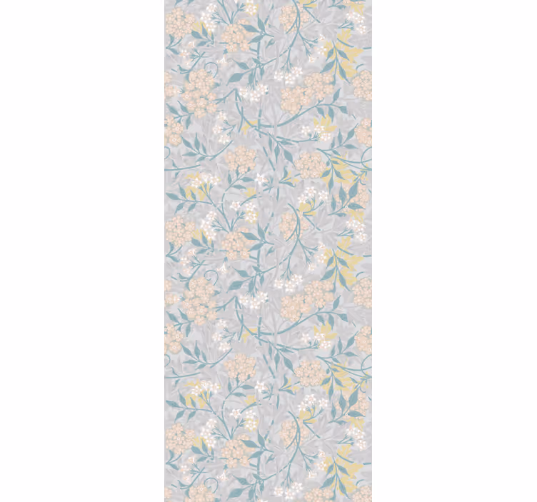 80 -luvun tyylikäs kukkakuvio vintage tapetti - Tenstickers