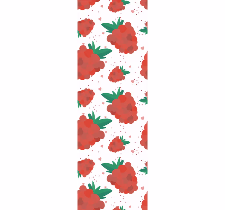 Vadelma kuvio luonto tapetti - Tenstickers