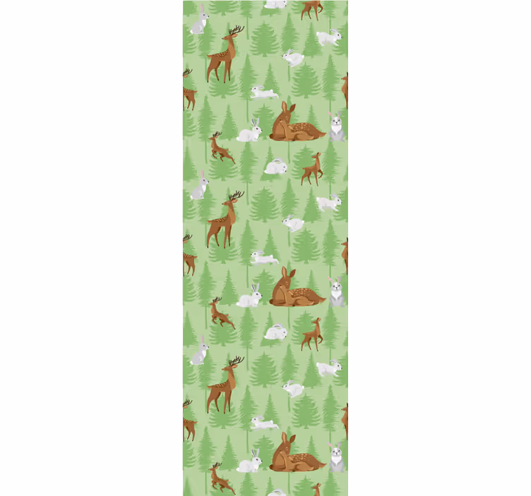 Metsäeläinkuvio eläintapetti - Tenstickers