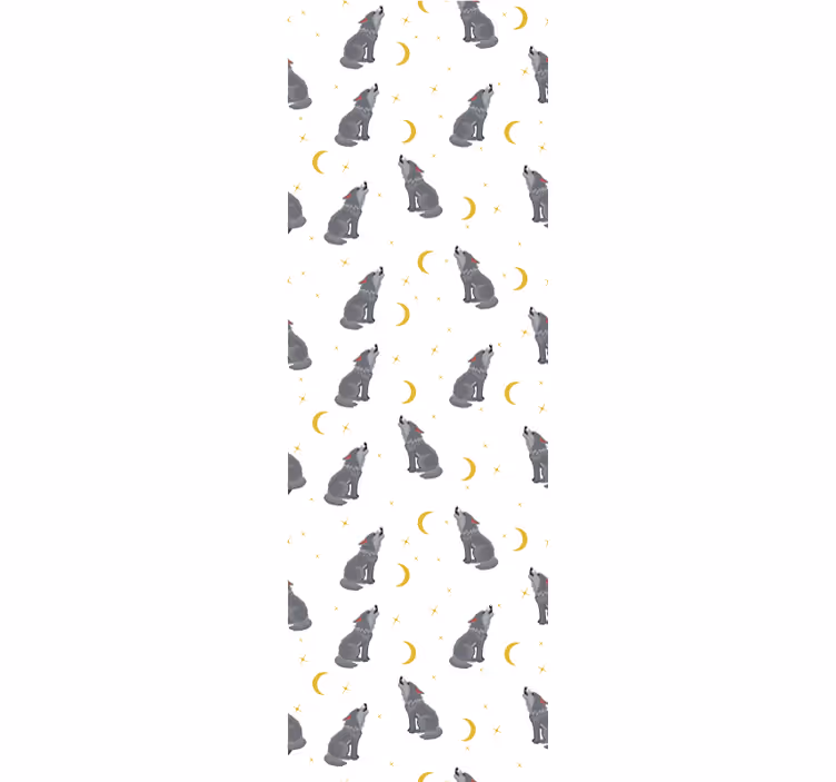 Koiran taivaallinen kuvio koira tapetti - Tenstickers