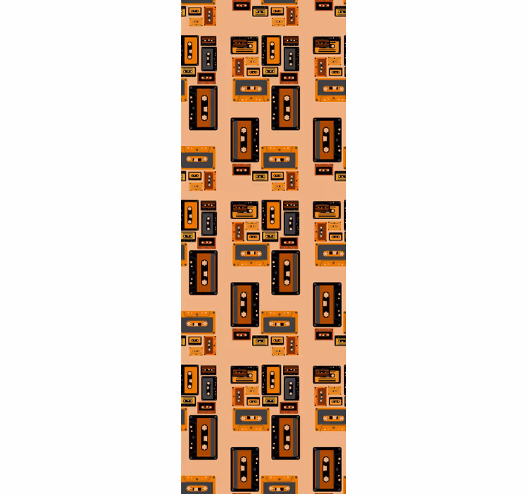 Retro-kasettinauha taide tapetti - Tenstickers