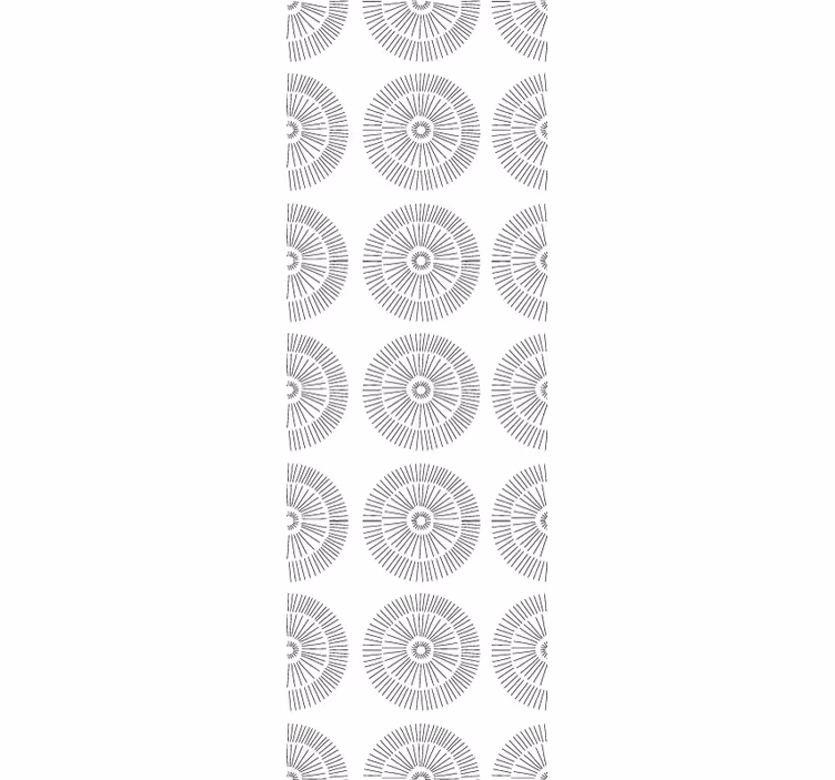 Minimalistisia pyöreitä kuvioita olohuone tapetti - Tenstickers