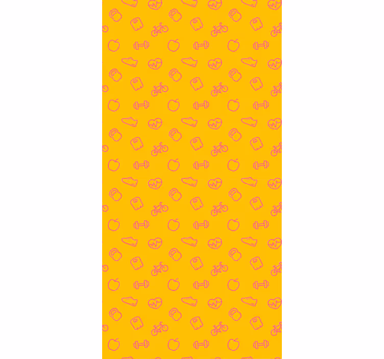 Doodle kuvakkeet kuvio keittiötapetti - Tenstickers