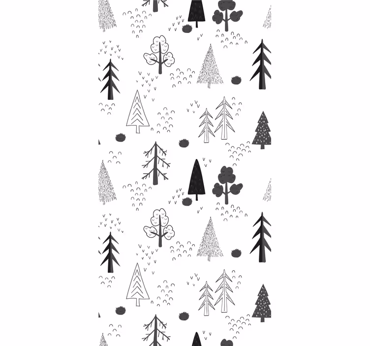 Skandinaavinen metsä luonto tapetti - Tenstickers