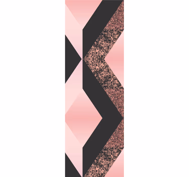 Abstrakti vaaleanpunainen kuvio geometrinen tapetti - Tenstickers