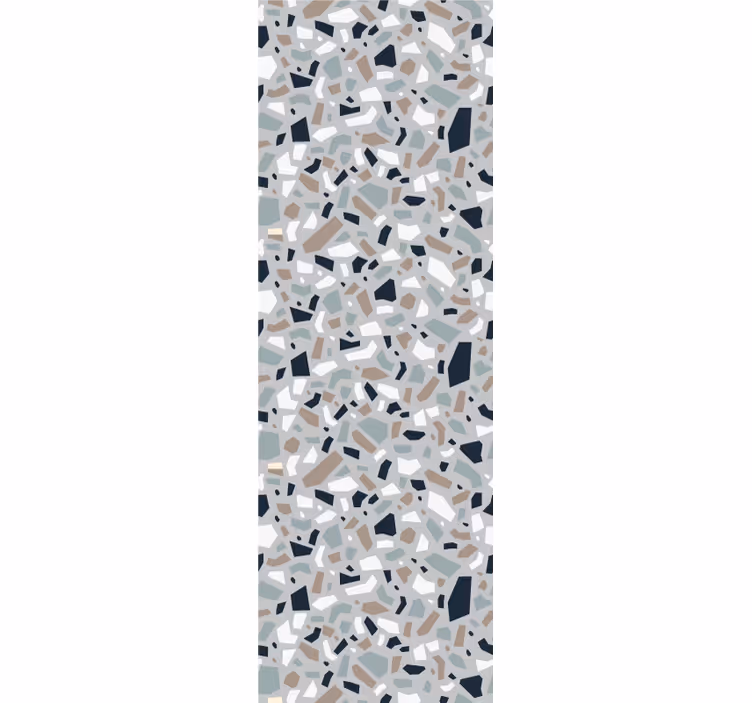 Harmaa tyylikäs terrazzo kuviotapetti - Tenstickers