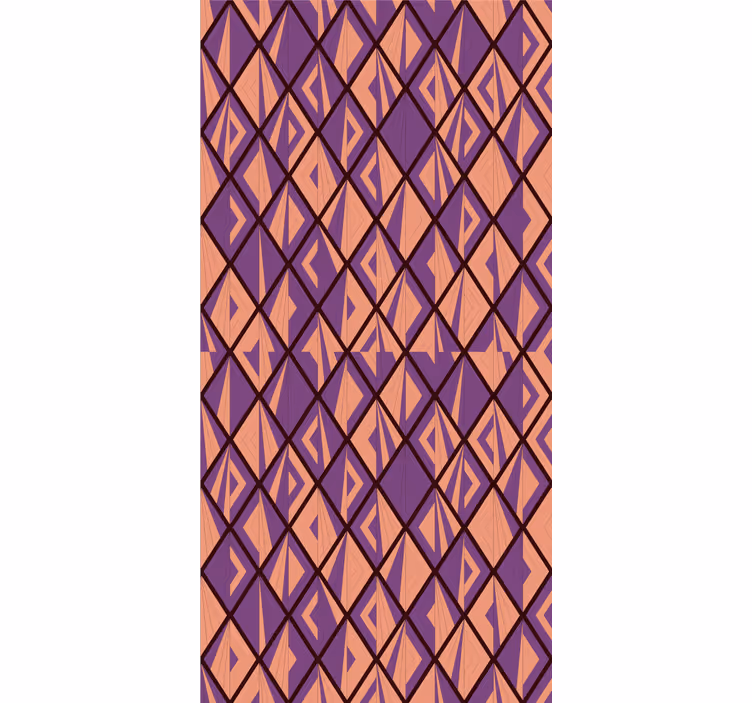 Tyylikkäitä timanttimuotoja geometrinen tapetti - Tenstickers