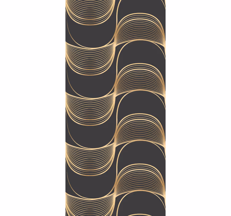 Tyylikkäät viivakuviot geometrinen tapetti - Tenstickers