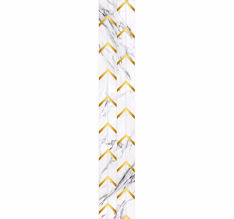 Tyylikäs chevron-kuvio marmoritapetti - Tenstickers