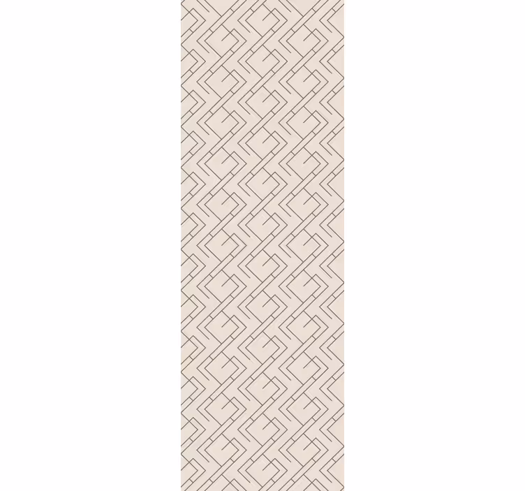 Lukittuva viivakuvio geometrinen tapetti - Tenstickers