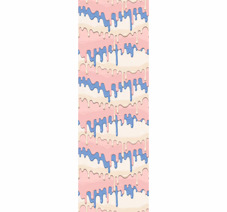 Pastelliväri valuu lastenhuoneen tapetti - Tenstickers