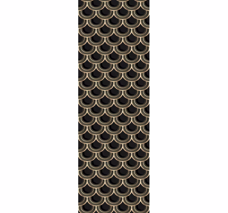 Art deco sininen kulta modernit tapetit - Tenstickers