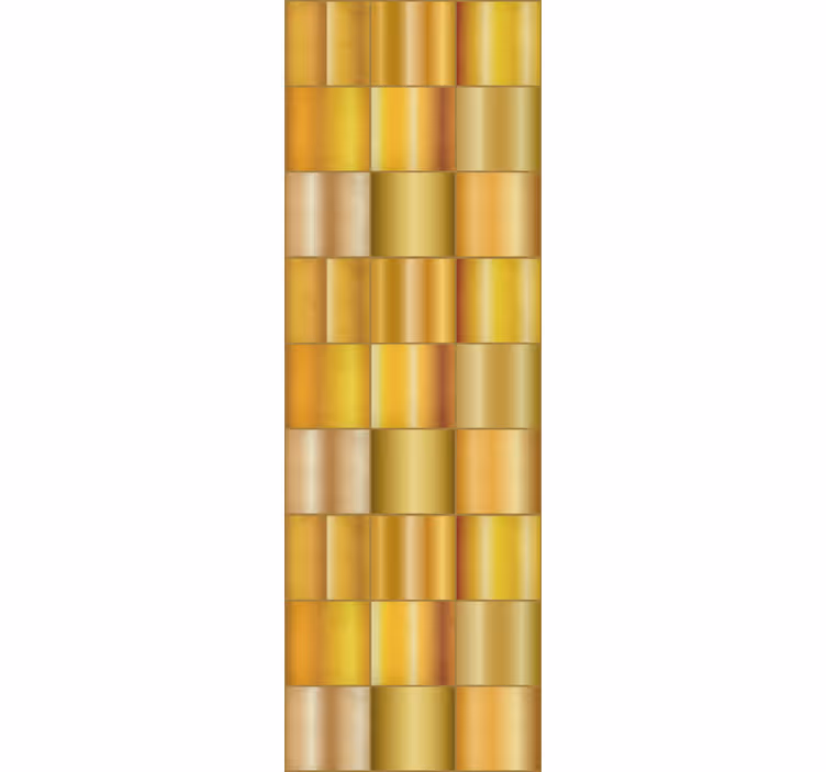 Kultainen geometrinen kuvio kuviotapetti - Tenstickers