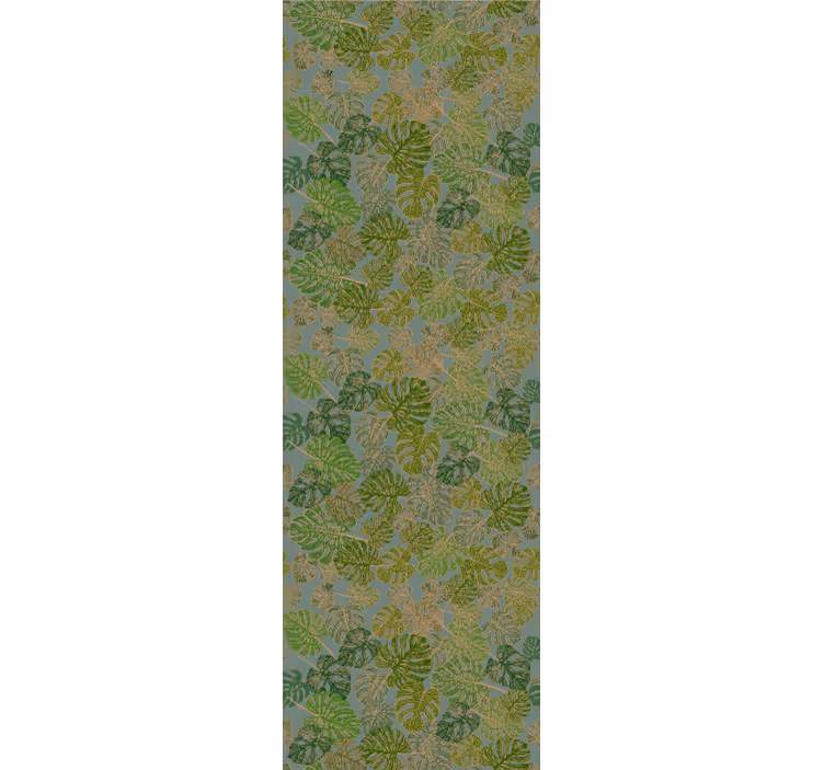 Japani minimalistiset monsteran lehdet olohuone tapetit - Tenstickers