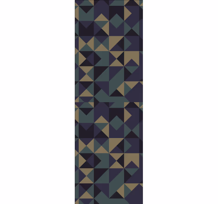 Geometrinen abstrakti järjestely kolmiokuvioinen tapetti - Tenstickers