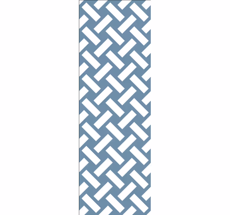 Valkoiset suorakaiteet geometrinen tapetti - Tenstickers
