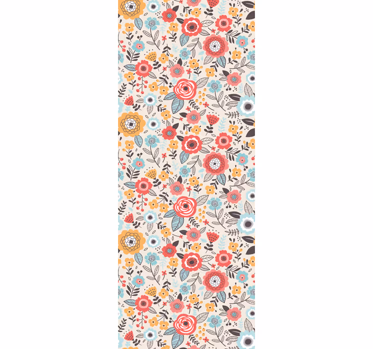 Kukkaprintti "ditsy" kukkatapetti - Tenstickers