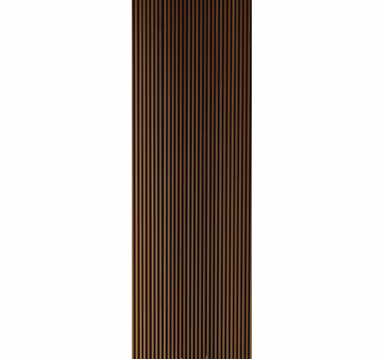 Puutyylinen teak pystysuuntainen muotoilu puukuviotapetti - Tenstickers