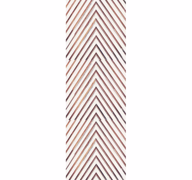 Tiikki kalanruotokuviossa puukuviotapetti - Tenstickers