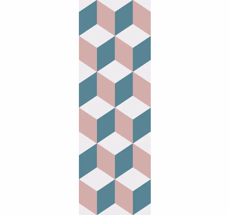 3d-kuutiojärjestely geometrinen tapetti - Tenstickers