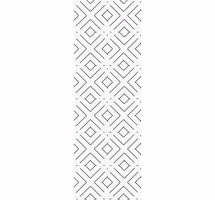 Geometrinen timanttityyli eteisen tapetti - Tenstickers