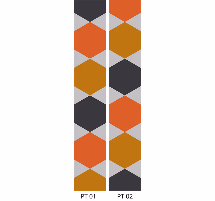 Hunajakenno muotoja geometrinen tapetti - Tenstickers