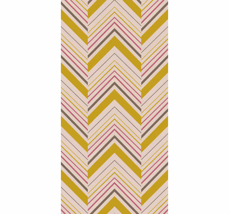 Chevron-kuviotyyli raitatapetti - Tenstickers
