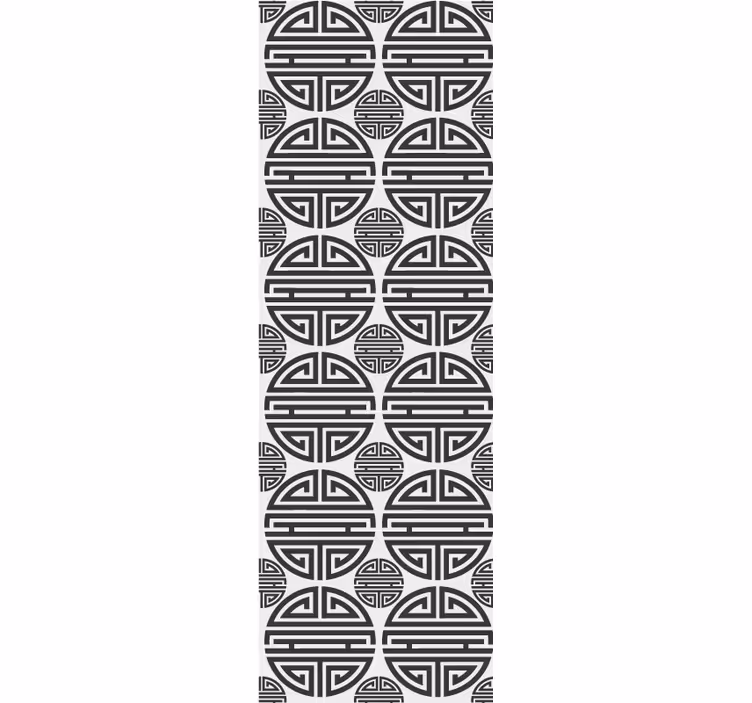 Aasialaistyylinen geometrinen kuvio modernit tapetit - Tenstickers