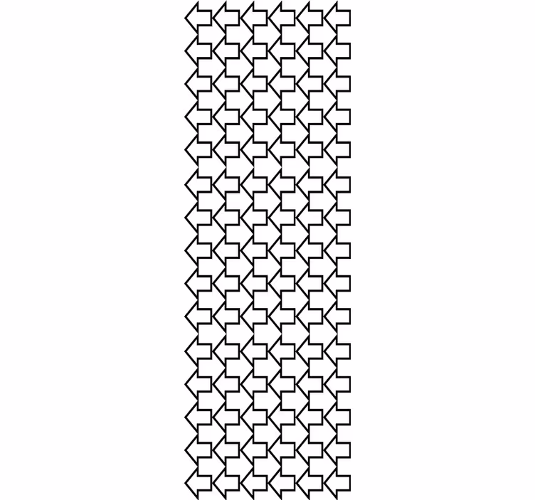 Geometriset nuolet mustilla viivoilla modernit tapetit - Tenstickers