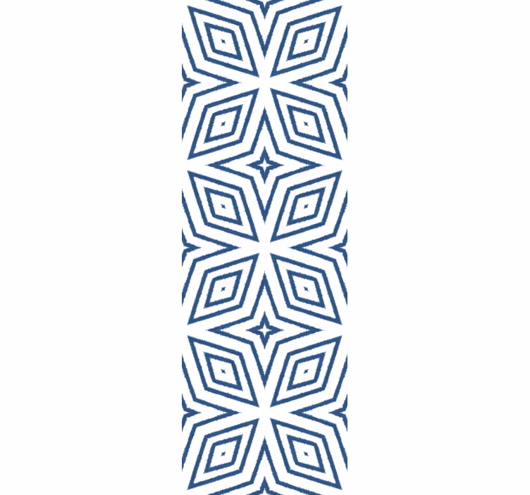 Tyylikäs harmaa ja valkoinen kuvio geometrinen tapetti - Tenstickers