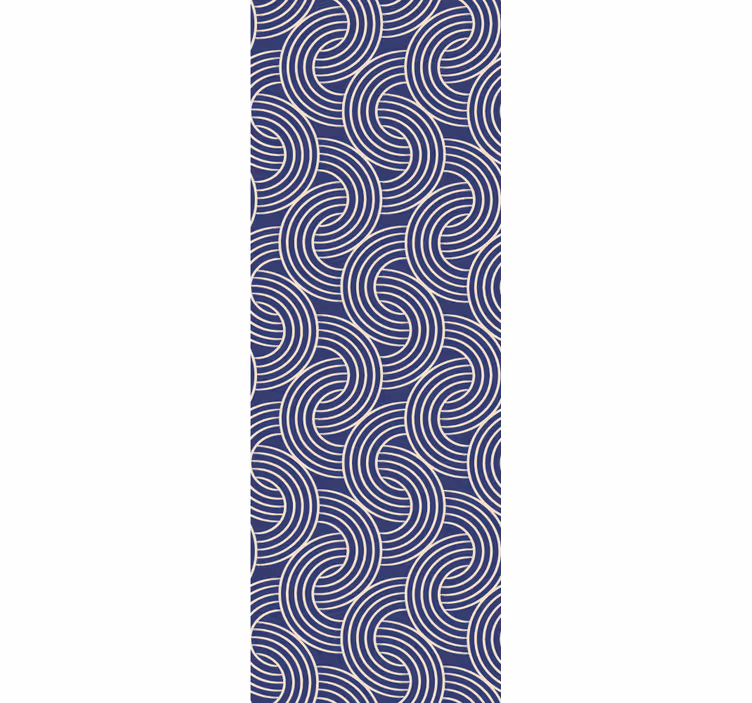 Skandinaavinen minimalistinen sininen makuuhuoneen tapetti - Tenstickers