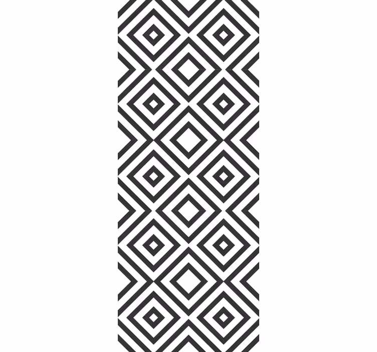 Geometrinen hypnotismin kuvio neliökuvioinen tapetti - Tenstickers