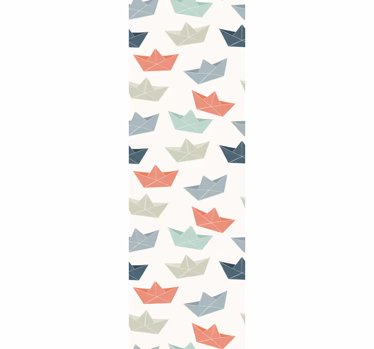 Origami veneitä lastenhuoneen tapetti - Tenstickers