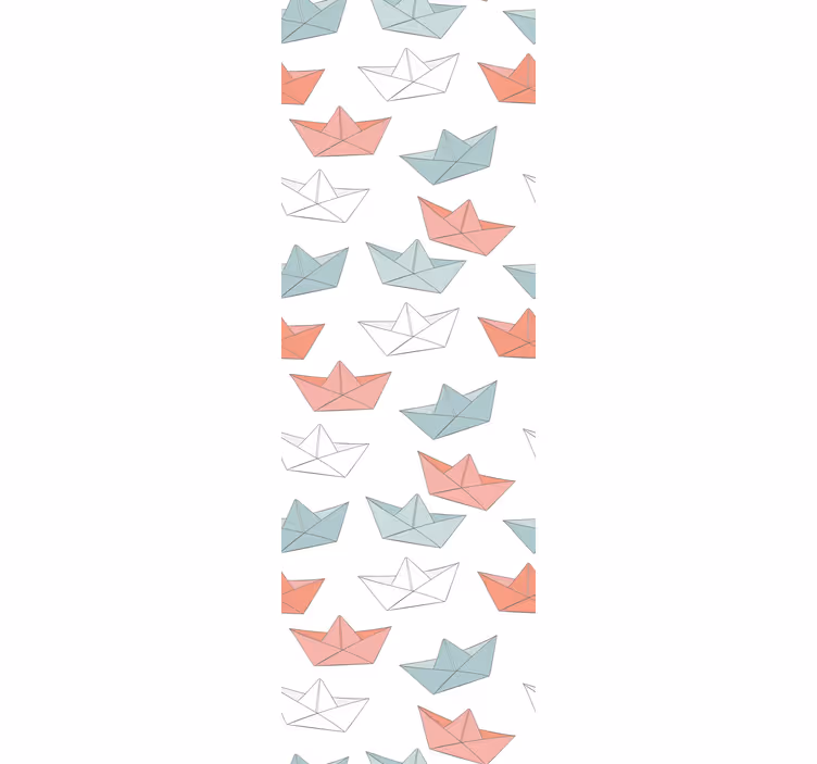Origami-venekuvio lastenhuoneen tapetti - Tenstickers