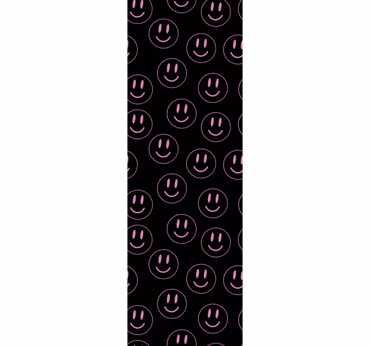 Hymynaamakuvio olohuone tapetti - Tenstickers