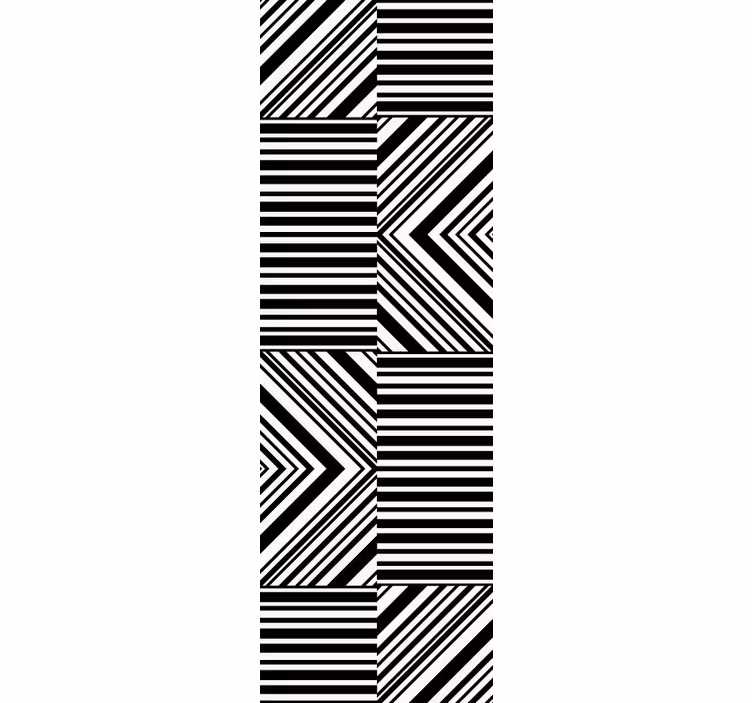 Diagonaaliset raidat pelaavat geometrinen tapetti - Tenstickers