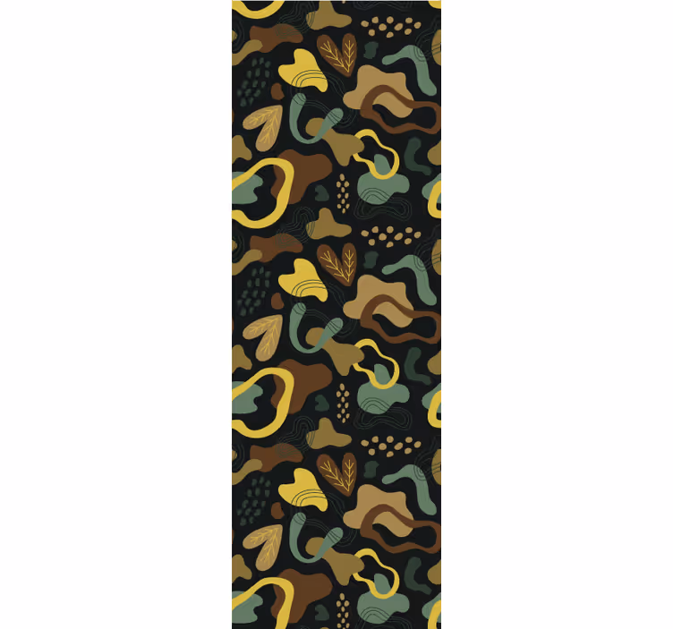 Orgaanisia muotokuvioita abstrakti tapetti - Tenstickers