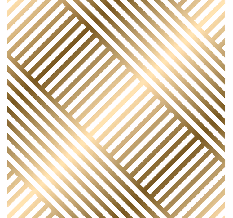 Geometriset kultaviivat eteinen tapetti - Tenstickers