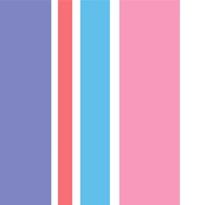 Violetti ja pinkki pystysuora raitatapetti - Tenstickers