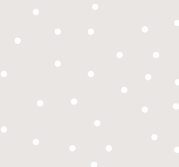 Beige väri valkoisilla pilkuilla tapetti vauvanhuoneeseen - Tenstickers