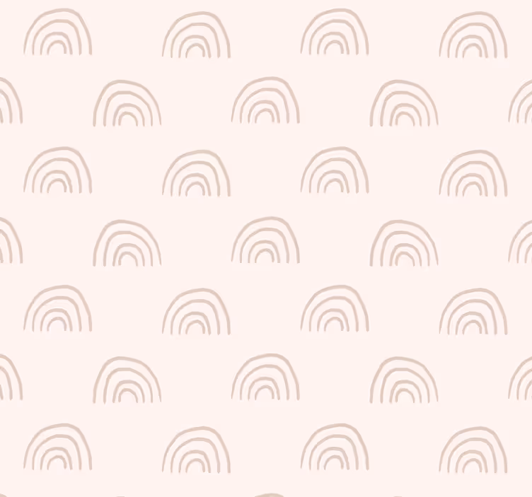 Minimalistinen sateenkaari tapetti vauvanhuoneeseen - Tenstickers