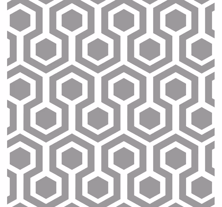 Geometrinen harmaa tapetti - Tenstickers