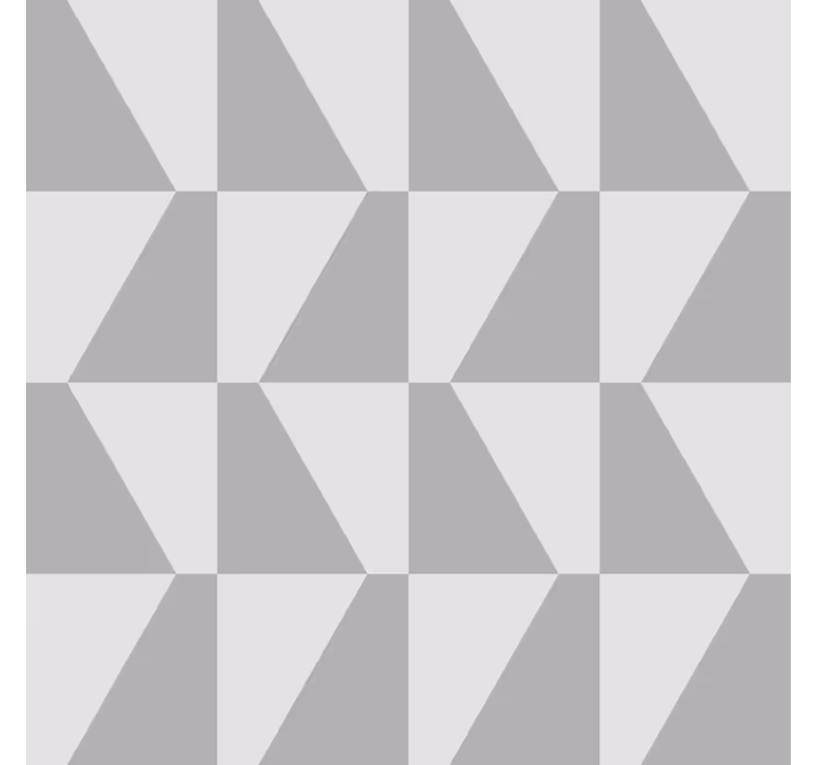 Harmaa trapetsi geometrinen tapetti - Tenstickers