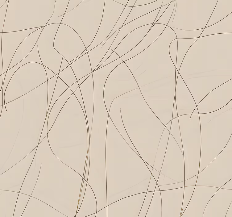 Beige design hienot linjat abstrakti tapetti - Tenstickers