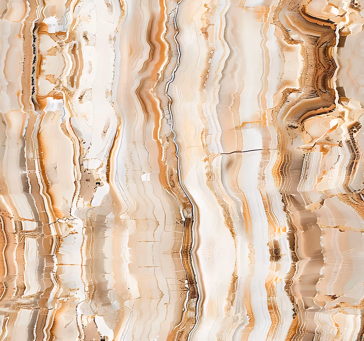 Beige värit marmori tapetti - Tenstickers