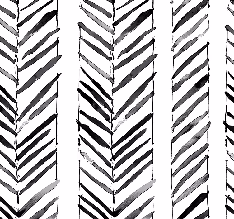 Mustavalkoinen geometrinen muotoilu tapetti toimistoon - Tenstickers