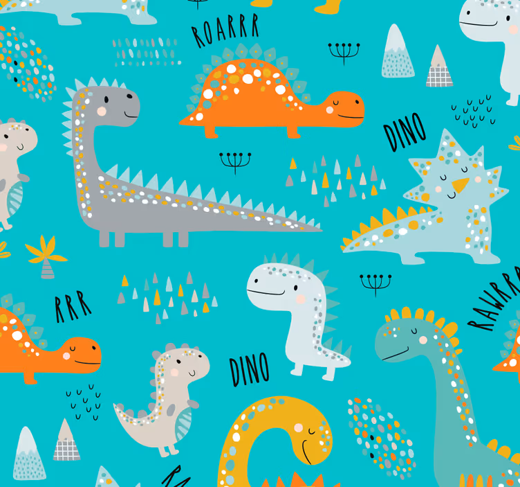 Dinosauruksen ilo dinosaurus tapetti - Tenstickers