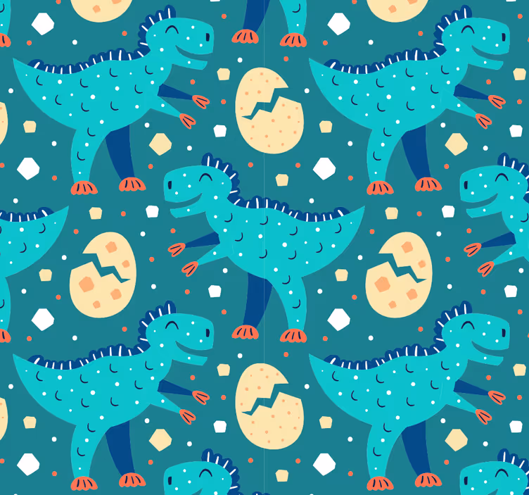 Dinosaurus-aihe dinosaurus tapetti - Tenstickers