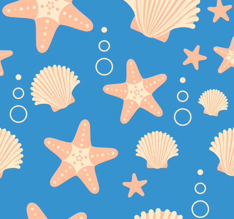 Merelliset aiheet luonto tapetti - Tenstickers